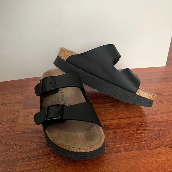 Birkenstock Papillio Arizona Vegan Platform Slide Sandals - Picture 2 of 6